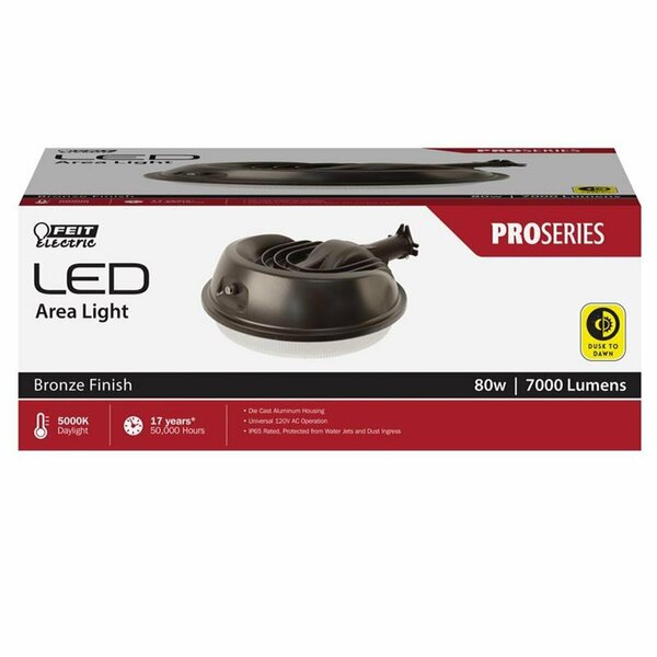 Cling Dusk to Dawn Hardwired LED Bronze Area Light CL3305980